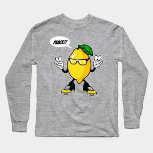 PEACE LEMON CARTOON Long Sleeve T-Shirt